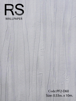วอลเปเปอร์พื้นสีเทาอ่อนมีเส้นแนวตั้งโค้งวนไปวนมา PF2-D60