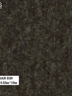 วอลเปเปอร์ สีดำ ลายเปลือกไม้ GAN-D29