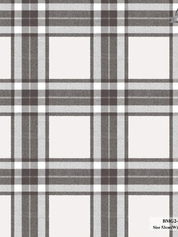วอลเปเปอร์ลายตารางสก๊อต สีดำขาว BMG2-B86