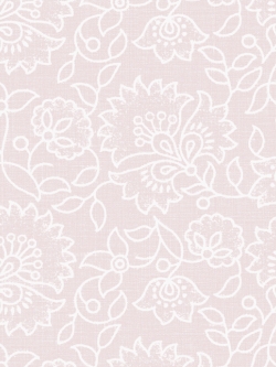 วอลเปเปอร์พื้นสีชมพูเทกเจอร์ดอกไม้ใบไม้มีกลิตเตอร์ BES2-B104W