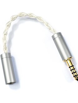 ขาย DD BLA-4A สายแปลง 2.5 Balanced เป็น 4.4 Balanced สายชุบเงินถัก 7N OCC