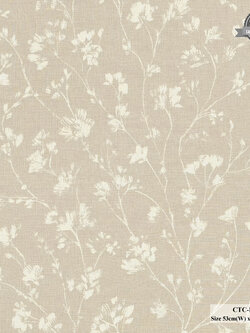 วอลเปเปอร์ลายดอกไม้สีน้ำตาลเบจ CTC-B45