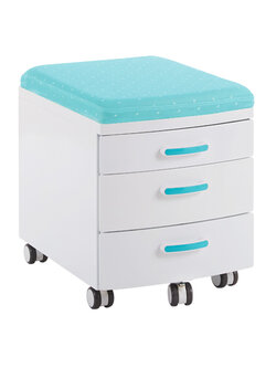 ตู้ลิ้นชัก 3 Drawer cabinet สีเขียว