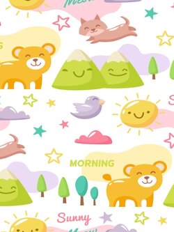 วอลเปเปอร์ห้องเด็ก ลายการ์ตูน (สั่งผลิต)