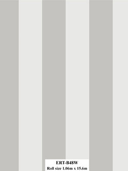 วอลเปเปอร์ ลายทางสีเทาสลับสีขาว ERT-B48W