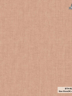 วอลเปเปอร์สีพื้นลายผ้า สีน้ำตาลอมส้ม BTH-B21