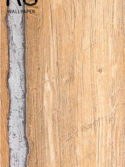 วอลเปเปอร์ลายไม้แผ่นมีตาไม้โทนสีส้ม ROL-R42