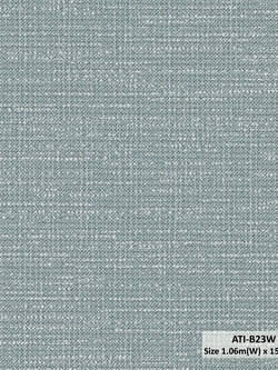 วอลเปเปอร์ลายผ้า สีเทาเข้มอมฟ้า ATI-B23W