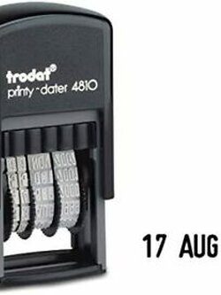 ตรายางวันที่ ภาษาอังกฤษ แบบหมึกในตัว