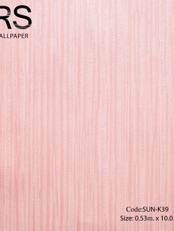 วอลเปเปอร์ลายเส้นโทนสีชมพู SUN-K39