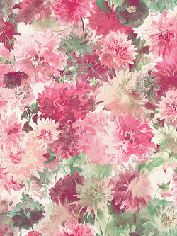 วอลเปเปอร์ลายดอกไม้ สีชมพู BLO-C04W