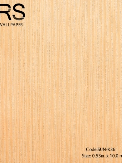 วอลเปเปอร์ลายเส้นโทนสีครีมอมเหลืองเข้ม SUN-K36