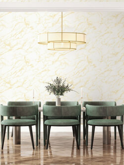 วอลเปเปอร์ลายหินอ่อน สีขาวทอง MAR-C29W