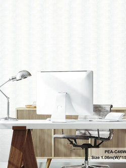 วอลเปเปอร์สไตล์โมเดิร์นลายสามเหลี่ยม สีขาวมุก PEA-C46W