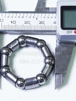 ลูกปืนกระโหลกกลางจานเลื้อย 38 mm.