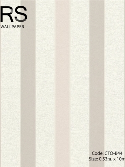 วอลเปเปอร์ลายทางเทาสลับขาว CTO-B44