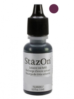 หมึกเติม -- หมึกปั๊มพลาสติกสีม่วง Gothic Purple