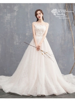 BR368 **พรีออเดอร์**ชุดแต่งงาน&ชุดเจ้าสาวแนวเรียบหรู สีขาวเกรดพรีเมี่ยม น่ารัก สวยโดดเด่นไม่ซ้ำใคร