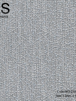 วอลเปเปอร์เทกจอร์หนามสีเงินพื้นสีเงินแกมดำ SK3-D54W