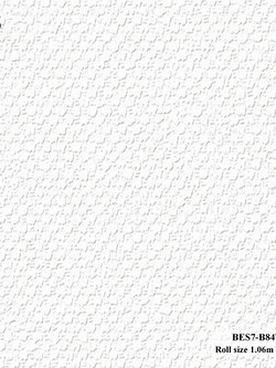 วอลเปเปอร์ ลายผ้าพื้นสีขาว BES7-B84W