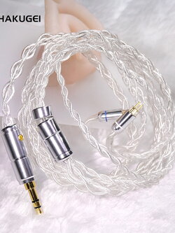 Hakugei Silver Cat สายอัพเกรดหูฟังทองแดงคริสตัลเดี่ยวชุบเงิน ระดับเทพ ทำด้วยมือทุกขั้นตอน [Drizzy Exclusive]