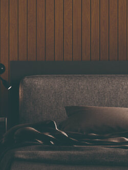 วอลเปเปอร์ลายไม้ระแนงมีร่องสีน้ำตาล NEO-D48W