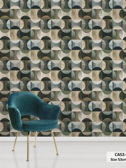 วอลเปเปอร์ลายไม้ประยุกต์ CAS2-D54