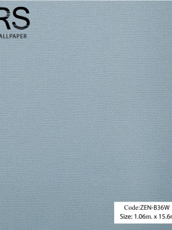 วอลเปเปอร์พื้นเรียบโทนสีเทาอมฟ้า ZEN-B36W