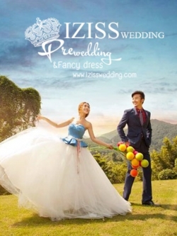 PW100 - Pre order ชุดคู่ถ่ายพรีเวดดิ้ง (prewedding dress) & ชุดแต่งงานแฟนซี (Fancy wedding dress)ชายหญิง "ธีมสีน้ำเงิน-ขาว"