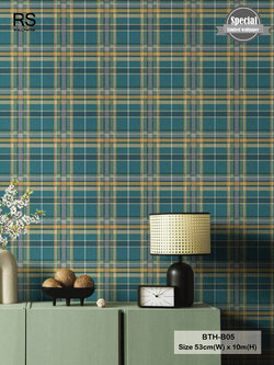 วอลเปเปอร์ลายสก๊อต BTH-B05