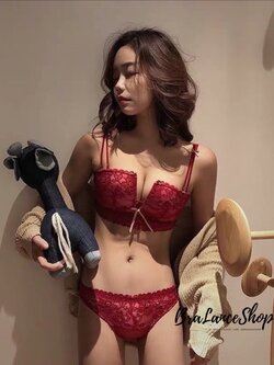 BLS✿2020 Setบรา+กกน. ชุดชั้นในลูกไม้ทรงครึ่งเต้า