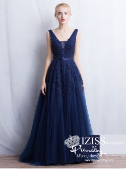 PJ001 **ชุดราตรีน้ำเงินเกรด A งานสวยเหมือนแบบค่ะ **พรีออเดอร์ชุดราตรีสีน้ำเงินหรูหรา ชุดพรีเวดดิ้งสั่งตัดได้ค่ะ งานเกรดพรีเมี่ยม ตัดเย็บปราณีต สวมใส่สวยงามดุจเจ้าหญิง