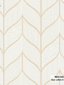 วอลเปเปอร์ สไตล์โมเดิร์น สีน้ำตาลทอง NEO-D33W