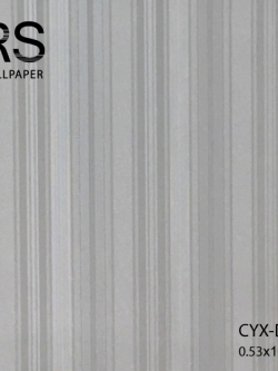 วอลเปเปอร์ลายทาง สีเทาเข้ม CYX-D70