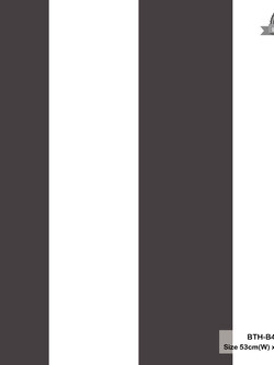 วอลเปเปอร์ลายทาง สีดำสลับสีขาว BTH-B49