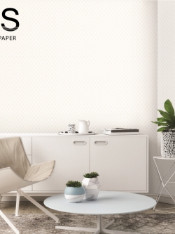วอลเปเปอร์ลายเสื่อสานพื้นโทนสีครีม BES3-B90W