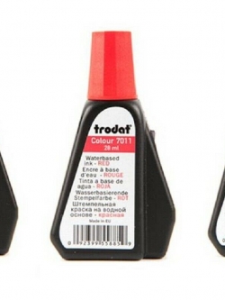 หมึกเติมตรายาง ไม่กันน้ำ สำหรับเอกสารทั่วไป ยี่ห้อ trodat