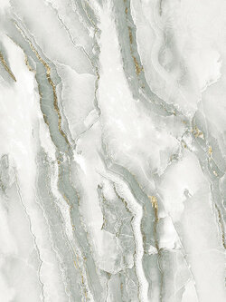 วอลเปเปอร์ลายหินอ่อน สีเทาเขียวปนทอง CLS-C10W