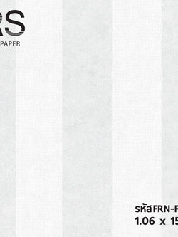 วอลเปเปอร์ ลายทางสีเทาเงิน ช่องสี7.5ซม. FRN-F53W