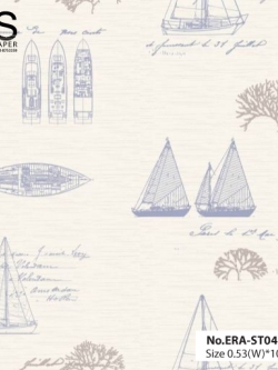 วอลเปเปอร์ ลายเรือใบ No.ERA-ST04