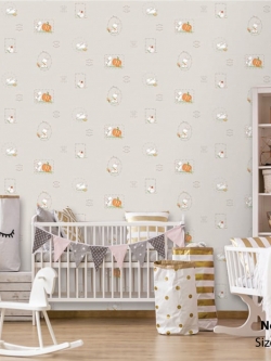 วอลเปเปอร์ ลายกระต่ายน่ารักๆ No.PLH-D55