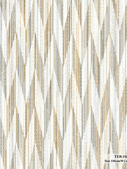 วอลเปเปอร์สไตล์โมเดิร์นกราฟฟิค สีเทาเงินปนสีทอง TER-F62W