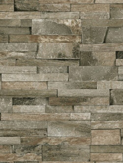 วอลเปเปอร์ลายอิฐหิน สีน้ำตาลทอง VC-D158W