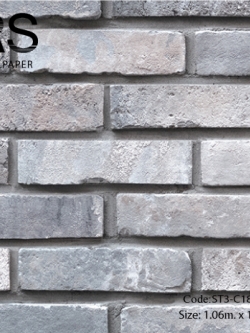 วอลเปเปอร์ลายอิฐสีน้ำเงินแกมเทา ST3-C18W