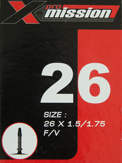 ยางใน X-Mission 26x1.5/1.75 FV จุ๊บเล็ก