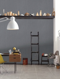 วอลเปเปอร์ ลายเปลือกไม้สีเทาเข้ม (Loft Style) DHT-M17