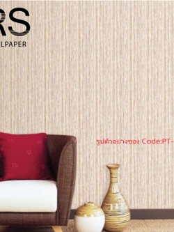 วอลเปเปอร์เทกเจอร์เส้นสีส้มอมเหลืองสลับขาว PT-Q06