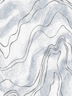 วอลเปเปอร์ลายหินอ่อน สีเทาฟ้า BOA-F100W