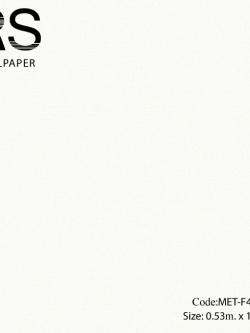 วอลเปเปอร์พื้นเรียบมีเทกเจอร์เป็นเส้นตารางเล็กโทนสีขาว MET-F48