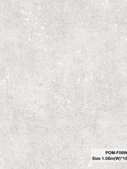 วอลเปเปอร์ลายปูนเปลือย สีเทาอ่อน POM-F06W